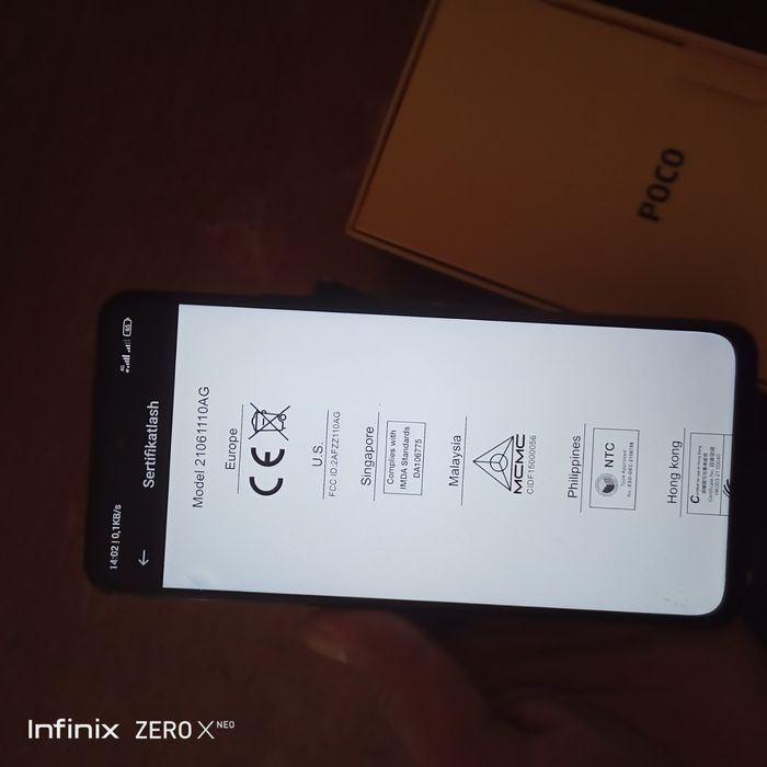 Poco x3 gt ekranida sinigʻi bor