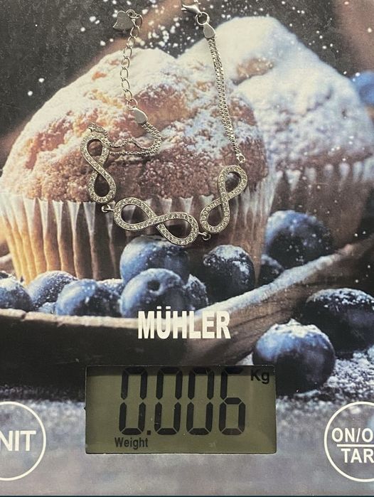 Сребърна гривна безкрайност