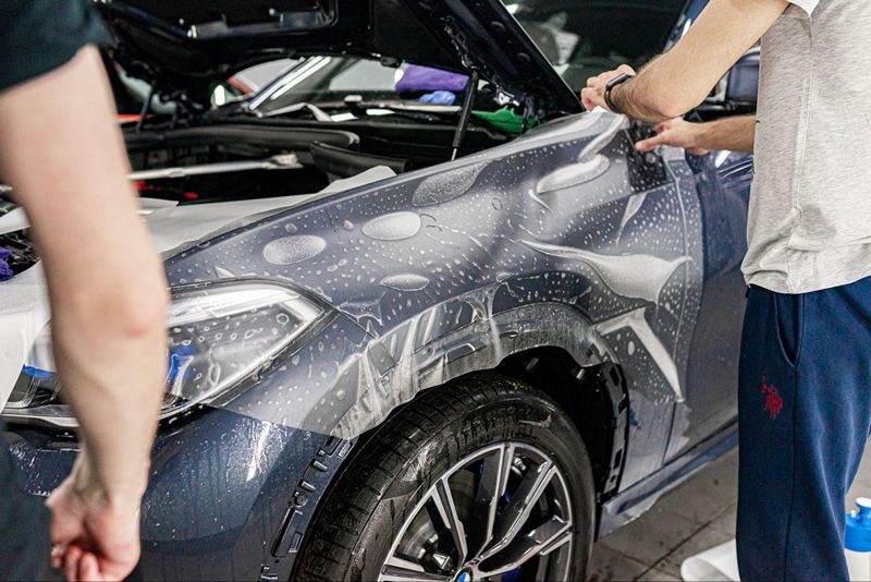 Бронировка капот и фары