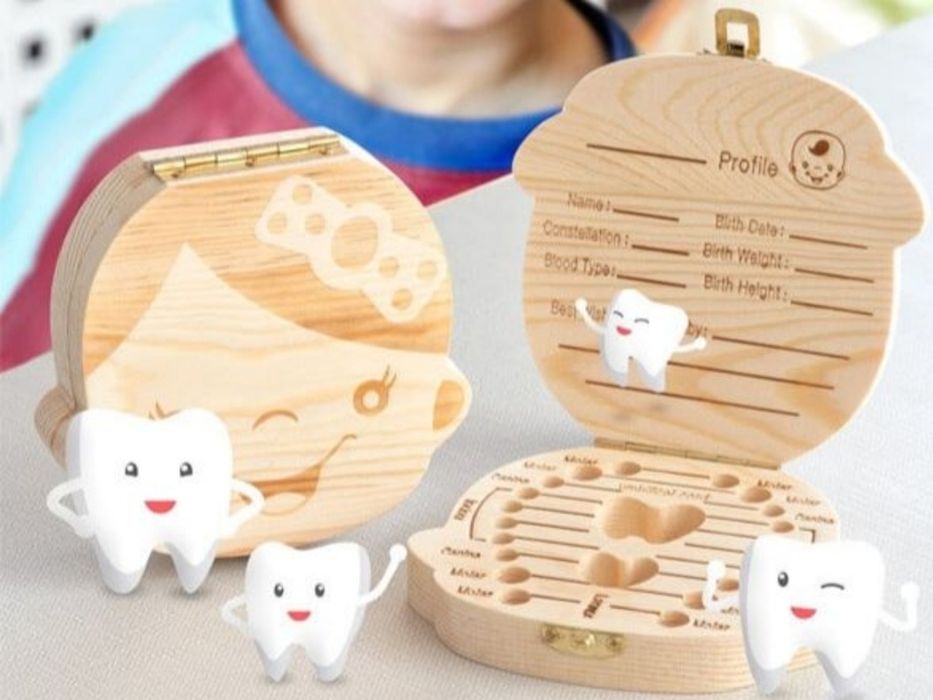 Cutie pentru dintii de lapte fetite baieti suvenir