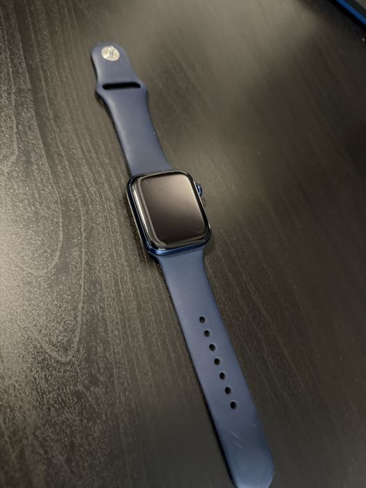 Ceas Apple Watch Series 6 44mm blue aluminium