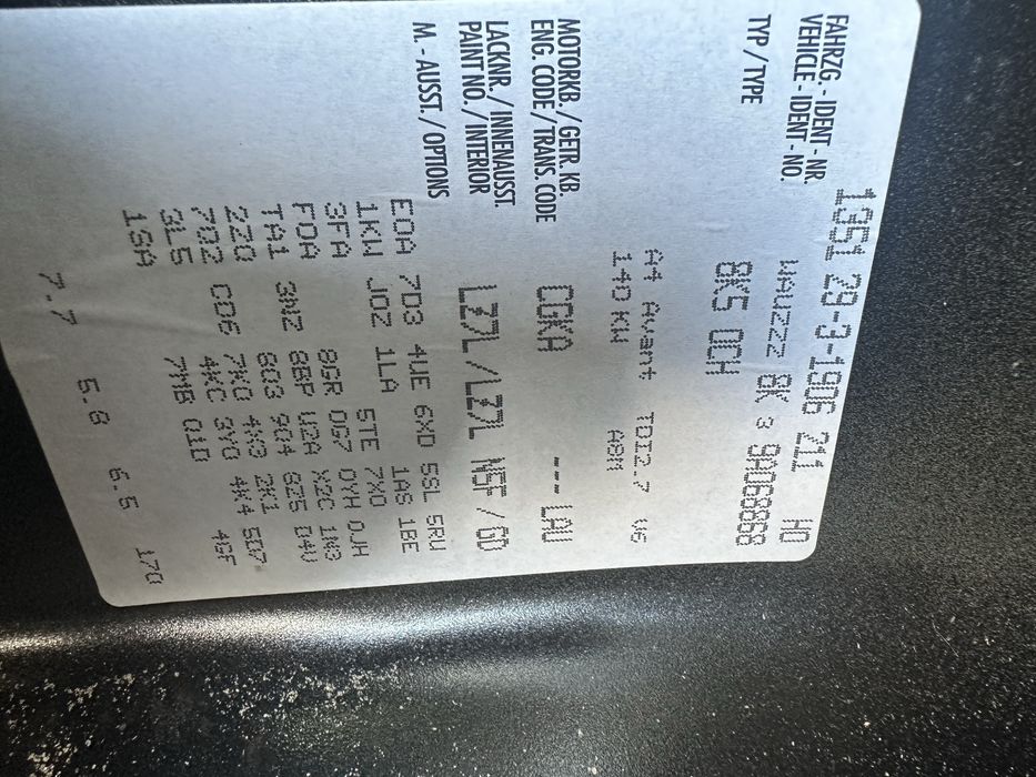 Ауди а4 б8 2.7 тди на части/ audi a4 b8