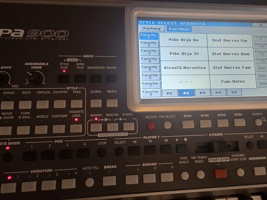 Set korg pa600 pa900 pa3x le 2025