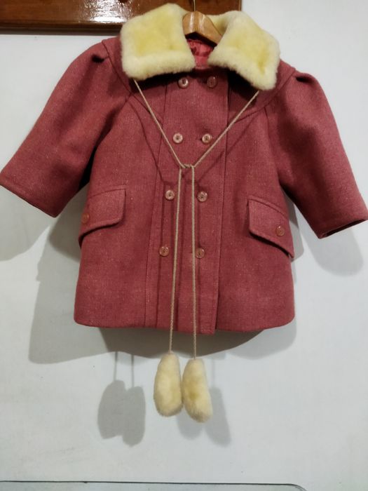 Пальто зимнее для девочки на 1-2  года