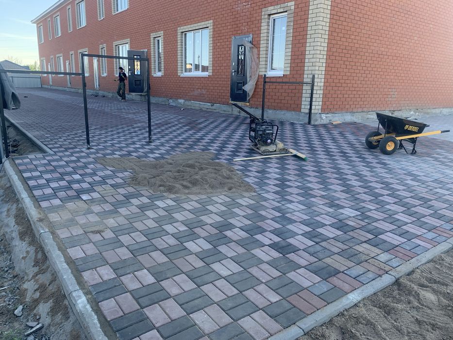 Брусчатка укладка