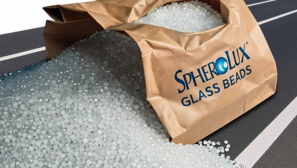 Стеклянные бусины для разметки дорог