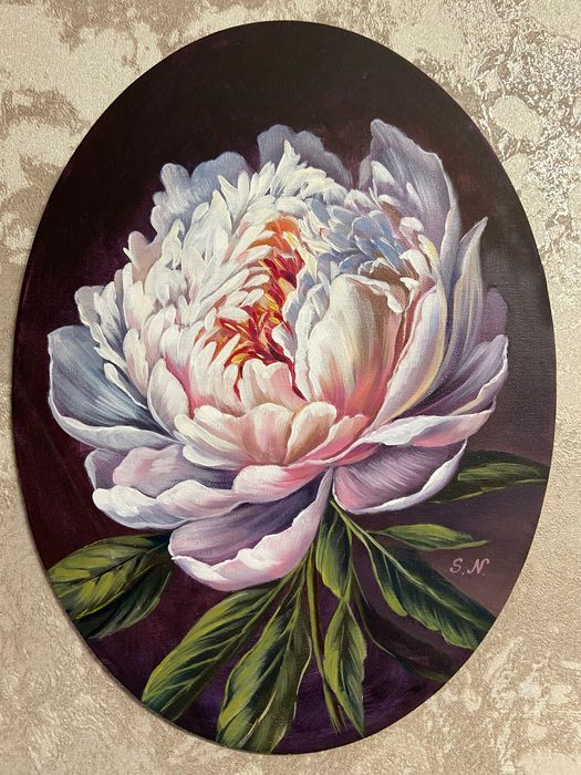 Картина цветы маслом