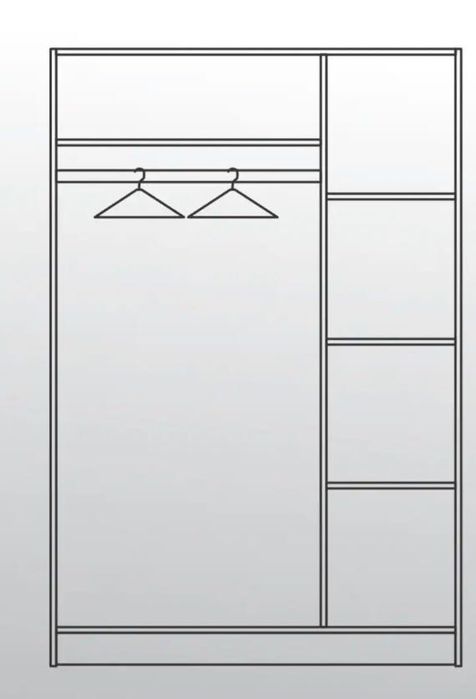 Гардероб - трикрилен