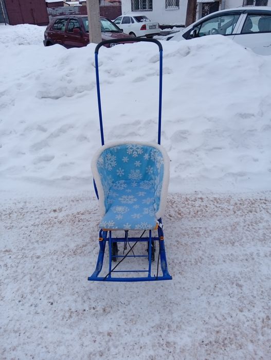 Санки с выдвижными колесами