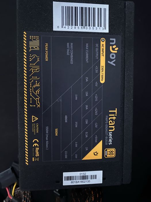 Sursa PC 500W - 80W PLUS BRONZE