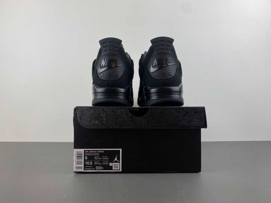 Nike Jordan Retro 4 Black Cat Мъжки Дамски Маратонки