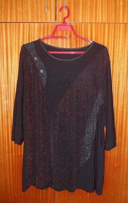 Дамски елегантни черни туники, размер 48