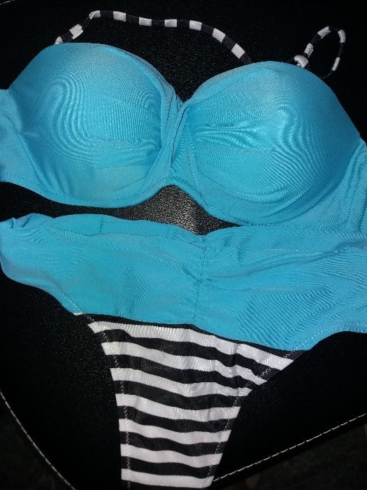 Costum de baie sutien cu push up slip brazilian diferite culori