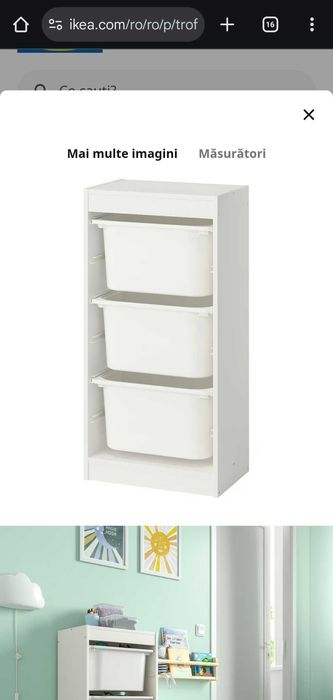 Corp Ansamblu depozitare si cutii Ikea Trofast