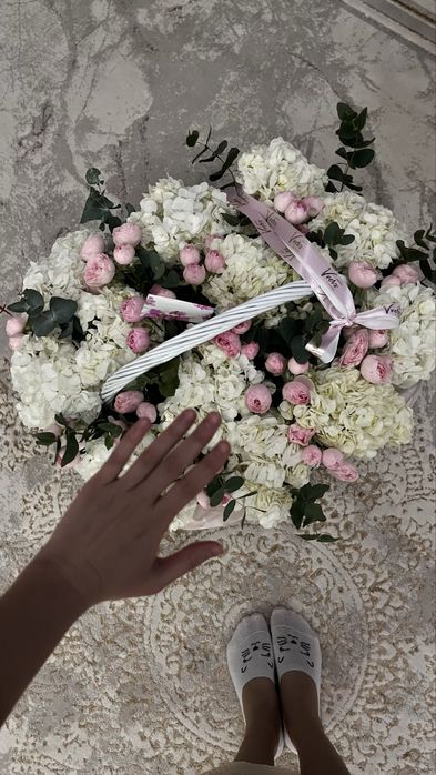 Цветы в корзинке