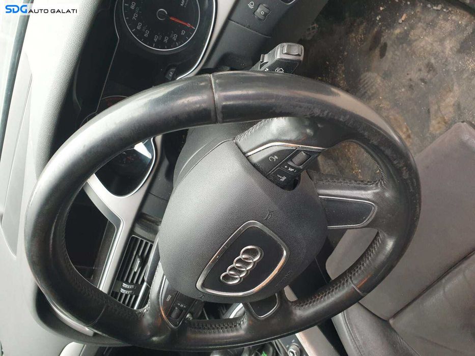 Volan Piele 4 Spite cu Comenzi FARA Airbag Audi A4 B8 B8.5 FL Facelift 2012 - 2015 [Q2447]