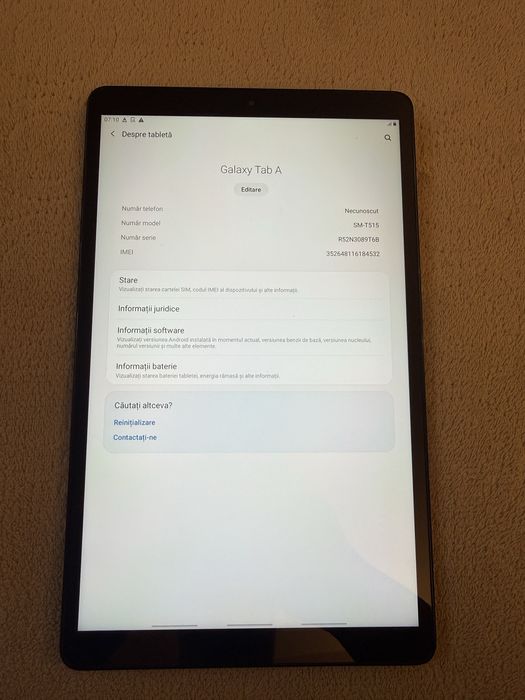 Vand tableta samsung galaxy tab A