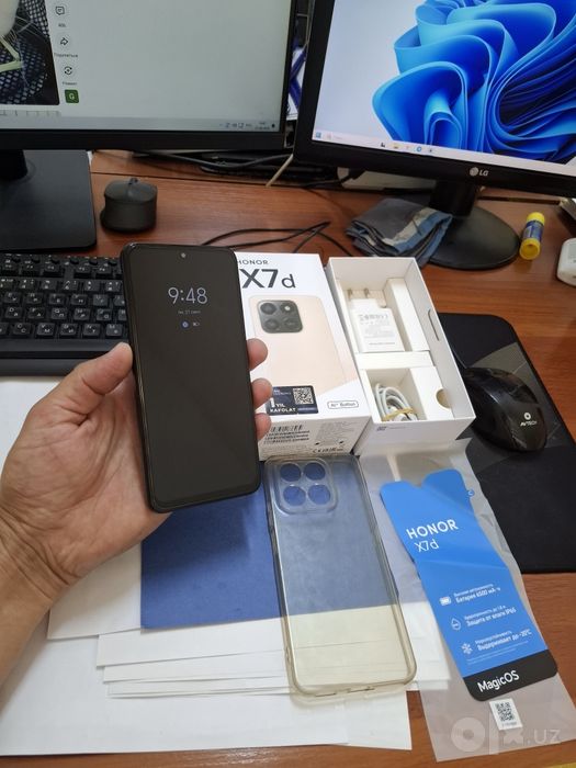 Honor x7d 16/256gb iwlawi zur aybi yuq tozza telefon uyaltirmaydi