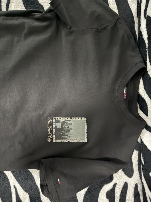 Tommy Jeans M – tricou negru original, impecabil