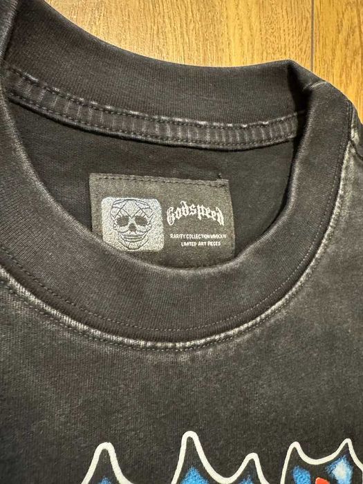 Godspeed "Fire Skull" Black T-shirt