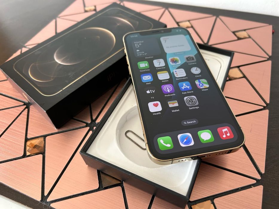 iPhone 12 Pro Gold 128Gb impecabil