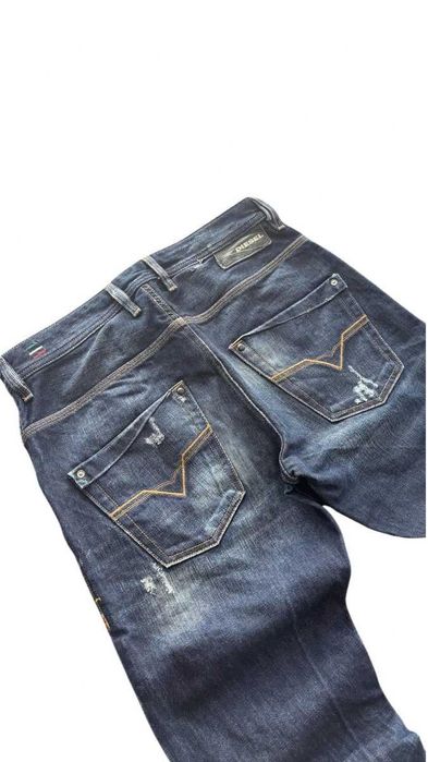 Diesel Industry дънки тъмносини distressed