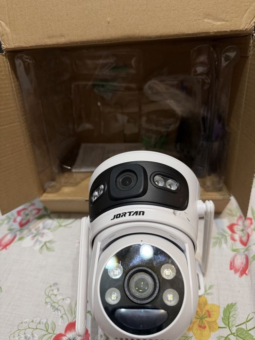 Camera Supraveghere JORTAN 6MP 4G Solară PTZ, Dual Lens