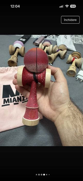 Kendama Miguel Mianzi Nebula Red Gomu Clear