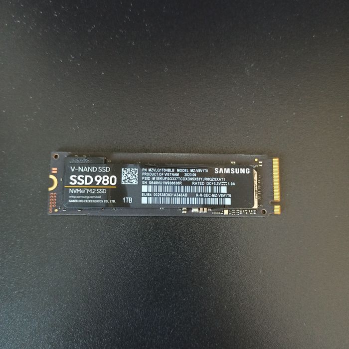 SSD -  Samsung 980 1TB, NVMe, M.2.