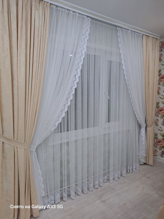 Продам новые тюль и шторы