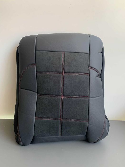 Huse scaune auto din piele alcantara imitatie piele negru gri