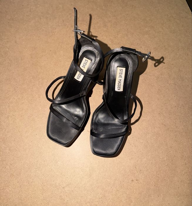 Черни сандали платформи Steve Madden