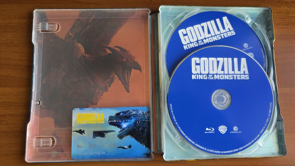 Vand steelbook Godzilla King of Monsters  bluray3D+2D, editie Film arena  premium  numerotat, nou, nerulat
