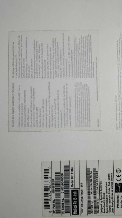 Laptop Apple 13.3" MacBook Air 13 2017 stare perfecta