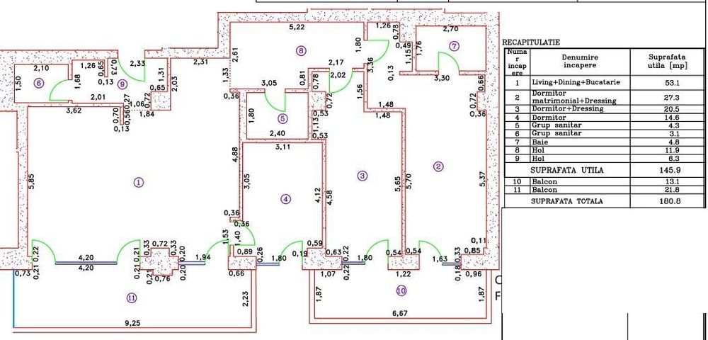 Penthouse de lux spre vanzare– Cortina 126 | 146 mp utili