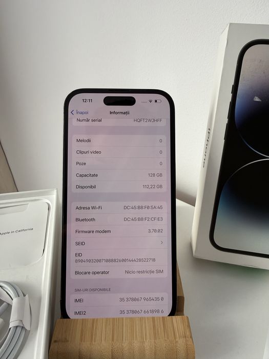 iPhone 14 Pro, 128Gb, Bat 89%, Full box