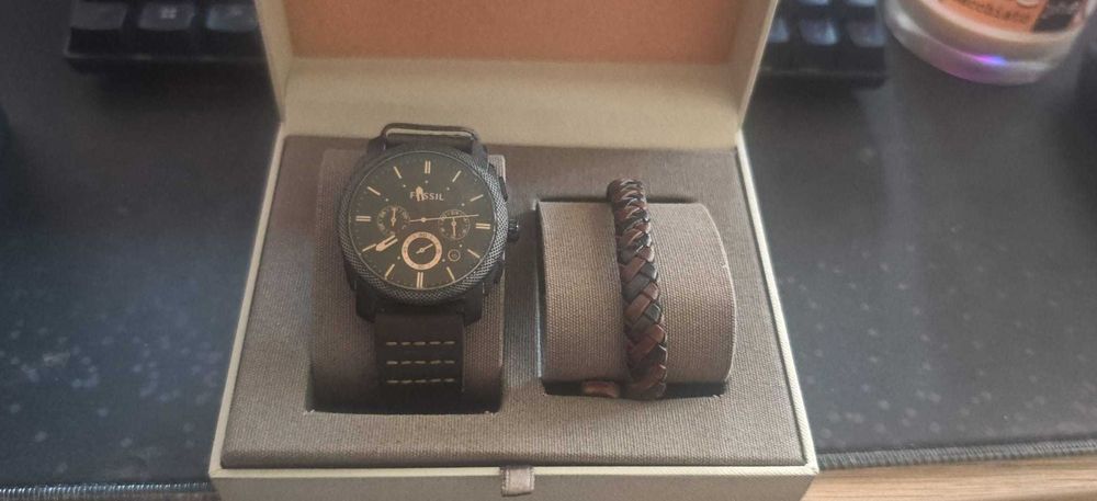 Set Ceas si bratara Fossil Machine Chronoaph
