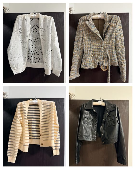 Zara  жилетка  , яке , сако  зара  , есен , кожено яке С размер