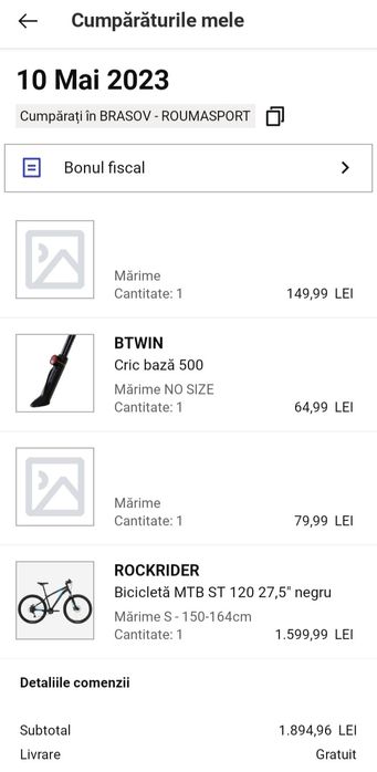 Bicicletă Rockrider ST 120