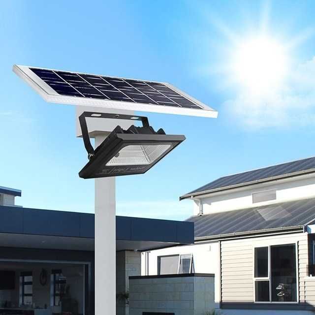 Соларен LED прожектор с отделен панел - различни мощности соларни лампи 10 до 120W