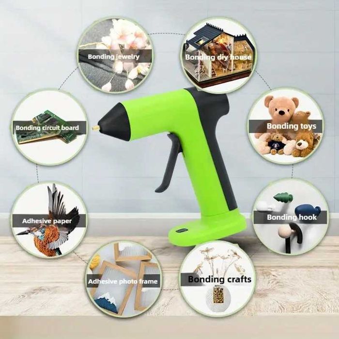 Безжичен Поялник за силикон Пистолет за топъл силикон USB зареждане