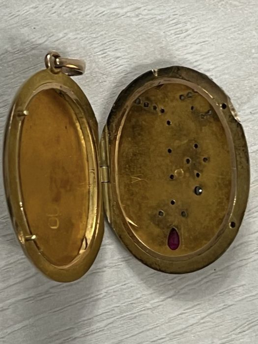 Кулон 56 проба . Рубин красота !