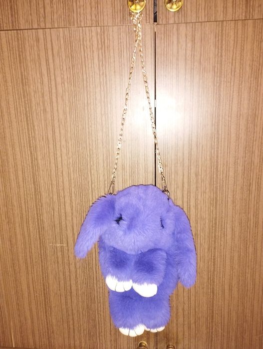 Сумка зайка-плюшевый