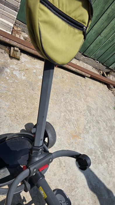 Tricicletă multifuncțională Coccolle Alto, culoare muștar – folosita