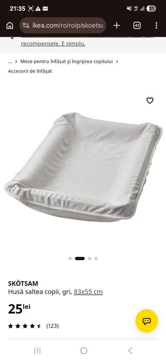 Masa de infasat IKEA