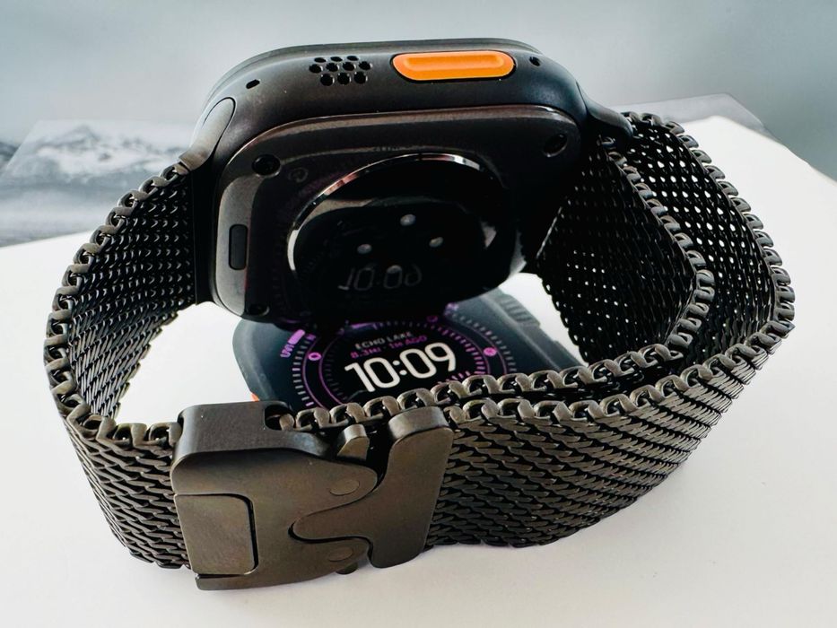 Apple Watch Ultra 3 5G 2025 49mm Black Ti Black TML M Milanese Band! 100% Battery! Гаранция!
