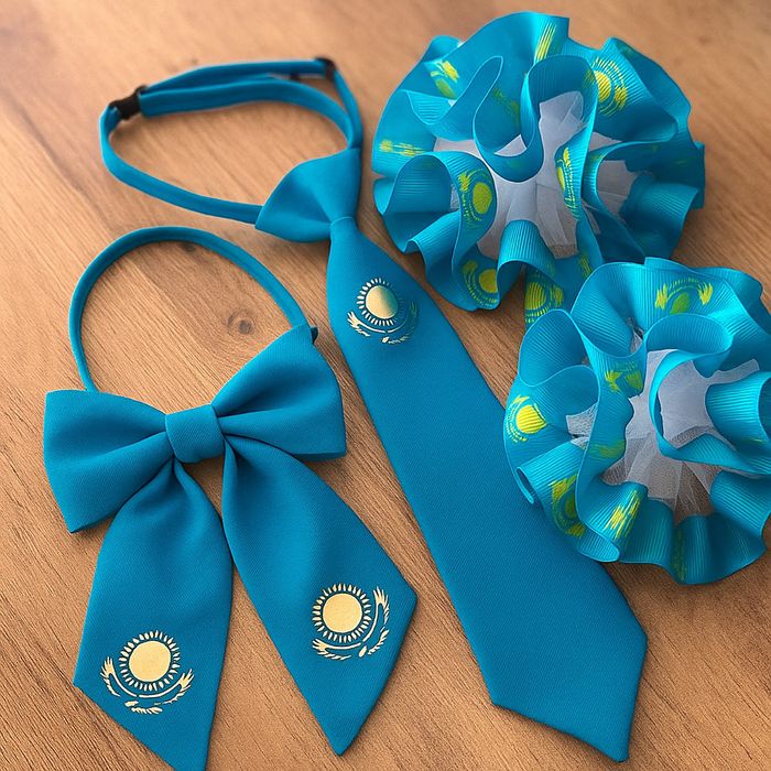 Бантики галстуки для школы, разные цвета