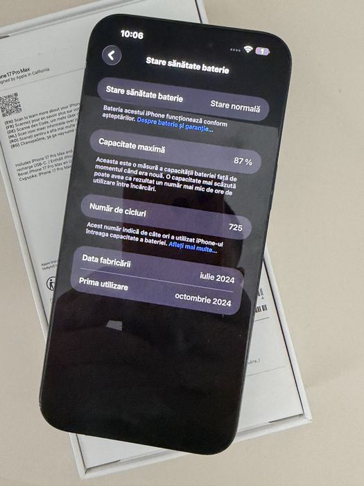 vand iphone 15 pro max impecabil