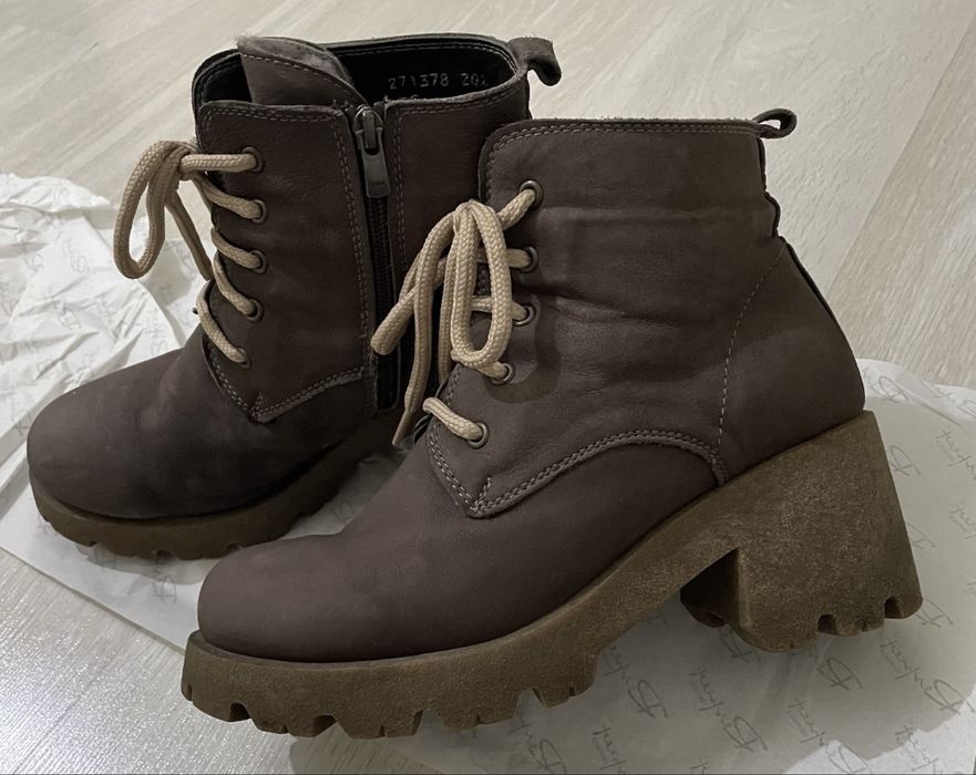 Ботинки зимние кожаные