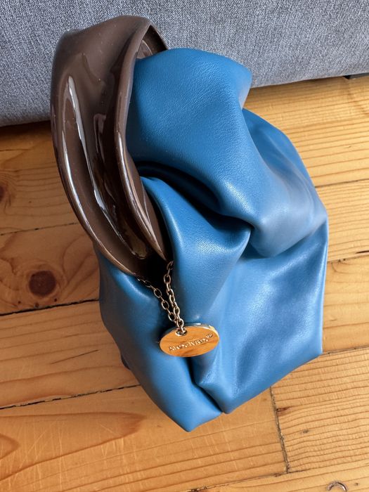 Малка чанта синя